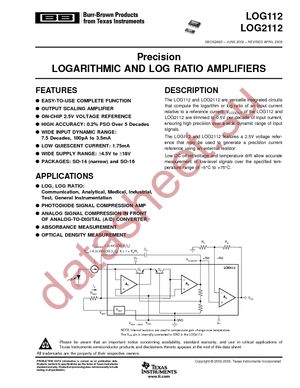 LOG2112AIDWE4 datasheet  